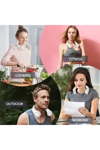 Liangmei Yeni Mini Boyun Fan Taşınabilir Bladeless Asılı Boyun