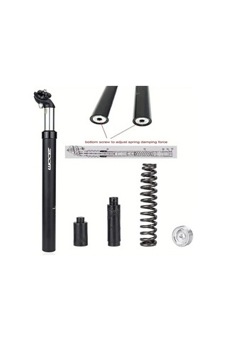 Motion003 1 Adet Zoom Alüminyum Bisiklet Koltuk Çubuğu 27.2mm Siyah Ayarlanabilir Dağ Bisikleti Süspansiyon Döpçük Mtb Yol Bisikleti İçin Altın