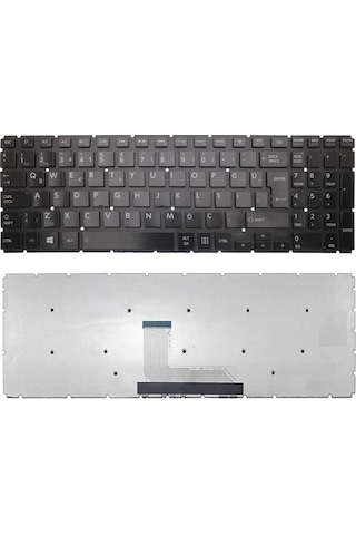 Siyah-ışıksız, Notebook Klavye - Toshiba Satellite S50-b-13h Muadili İle Uyumlu