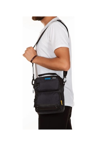 Newish Polo Çift Gözlü Postacı Omuz Çantası Lacivert - Siyah