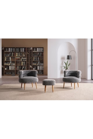 Barel Özel Tasarım Çay Seti Koltuk Takımı,berjer Ve Puf Ofis Balkon Cafe Bahçe Salon Mobilyası 3 Lü Takım Renkli Çok Renkli