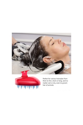 Qingmipy Yumuşak Silikon Şampuan Fırçası - Saç Ve Kafa Derisi Masajı İçin Rahatlatıcı Fırça