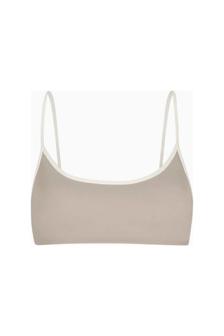 Because Of Alice Base Contrast Trim Cami Bra Tamamlayıcı Spor Sütyeni Bej