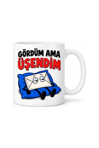 Agc Uygun Sepet Mesaj Mesaisi Tasarımlı Porselen Kupa - Model 770 Agc