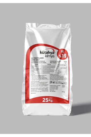 Black Strong Demir Sülfat EC Fertilizer Demir Tuzu 25 KG