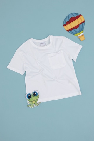 U.S. Polo Assn. Erkek Çocuk Beyaz Bisiklet Yaka Tişört 50295428-VR013