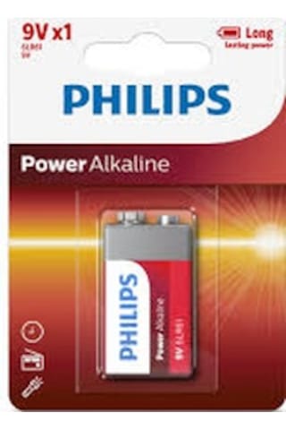 Philips 6LR61 Alkalın 9 V Pil