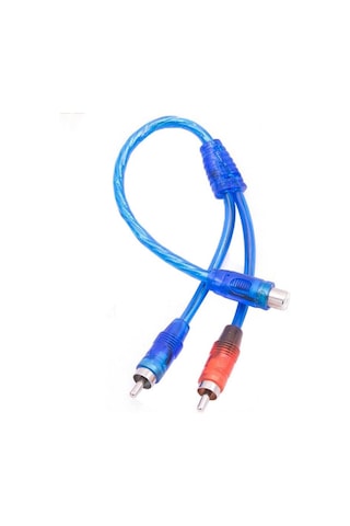 Anfi Y Kablo 1 Dişi 2 Erkek 25 Cm Silikon Mavi Kablo 4390