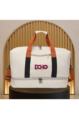 Sandwich Motion003 Bej Spor Çantası: Geniş Kapasiteli Dayanıklı Fitness Hareket Çantası Bej Bej