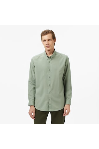 Nautica Erkek Yeşil Classic Fit Gömlek Düz W57428t Yeşil