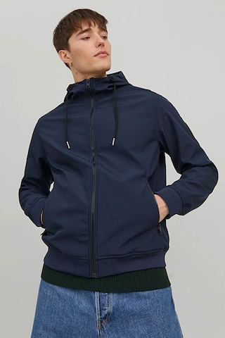 Jack & Jones Kapişonlu Erkek Mont Lacivert