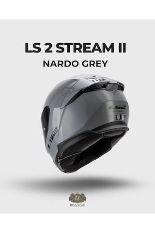 Ls 2 Stream 2 Nardo Gri Güneş Vizörlü Kapalı Kask