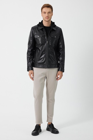 Renato Siyah Deri Ceket 001