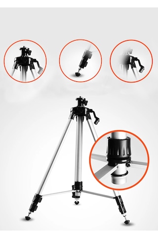Thentech Kamera Telefon Uyumlu 135cm Profesyonel Tripod