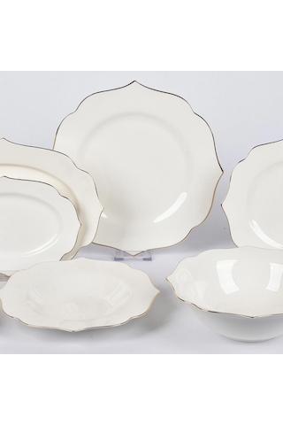 Vitale Köşeli Beyaz Servis Takımı Mtfk.0120