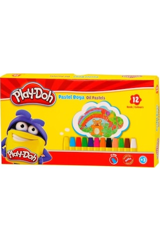 Play Doh 12 Renk Pastel Boya Karton Kutu