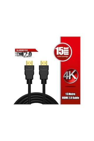 Qport Q-hdmı152 Altın Uçlu 15 Metre 4k Hdmı 2.0 Kablo