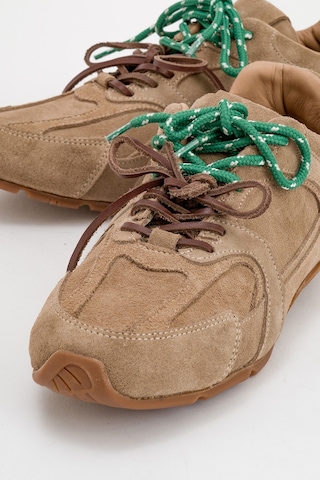 Luvishoes Luvi Shoes Serena Bej Süet Hakiki Deri Kadın Spor Ayakkabı Süet Bej