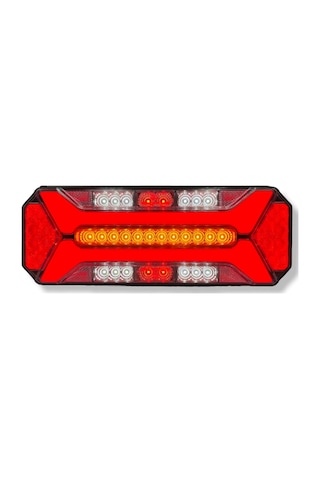 Ahmet Oto Yeni Star Neon Led Stop Lambası Kayar Sinyalli Kamyon-Tır-Dorse-Karavan-Kamyonet 12X24 Volt