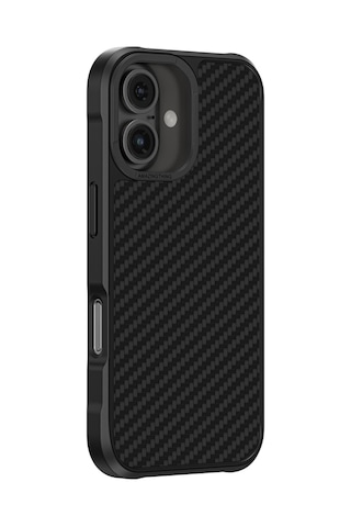 İphone 16 Uyumlu Kılıf Magsafe Şarj Özellikli 1500d Aramid Fiber Amazingthing Titan Max Serisi Kapak Siyah