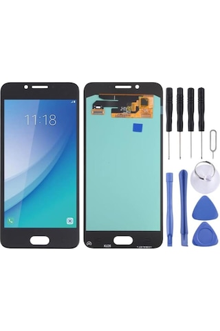 Samsung Uyumlu Galaxy C5 Pro C5010 Oled Lcd Ekran Dokunmatik Siyah