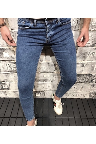Yeni Sezon Skinny Fit Likralı Bilek Boy Jean Erkek Kot Pantolon (327664505)