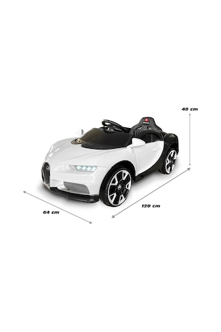 Akar Oyuncak Bravo 12 V Uzaktan Kumandalı Akülü Araba Beyaz B3969954523N1
