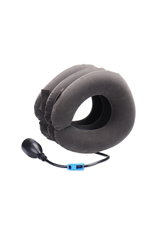 Didadodo Boyun Masajı Şişme Yaka, Baş Ağrısını Azaltır, Servikal Omurga Hafifliğini Sağlar Antrasit