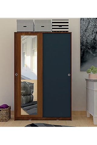 Metalia Gm 345 Sedef Sürgülü Aynali Gardrop Dolap