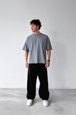 Flaw Atelıer Basic Boxy Fit Gri Tişört-29572