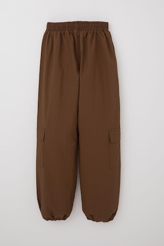 Breeze Kız Çocuk Paraşüt Jogger Paça Pantolon Kargo Cep 7-12 Yaş, Koyu Kahve Koyu Kahverengi