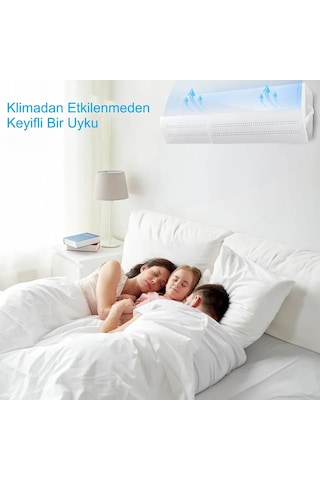 Triline Delikli Ayarlanabilir 58-105 Cm Klima Hava Yönlendirici Klima Aparatı Klima Siperliği
