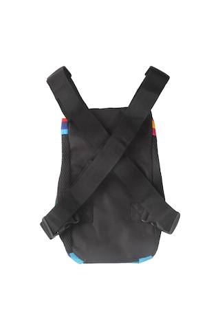 Seyahat Taşınabilir Pet Göğüs Sırt Çantası Pet Taşıma Çantası, Boyut: L Gökkuşağı Çizgili