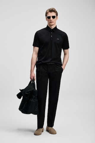 Lufian Hudson Smart Erkek Polo Tişört Siyah Siyah 111040234100100