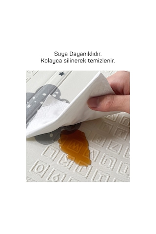 Neşeli Zürafa + Taşıtlar - Katlanabilir Çocuk Oyun Halısı Ekstra Large-180x200x1 CM- Taşıma Çantalı