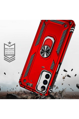 Zore Samsung Galaxy Uyumlu M23 Kılıf Omsy Vega Kapak - Siyah