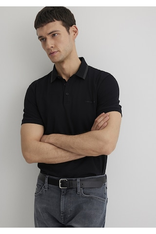 Mavi - Siyah Polo Tişört 0611829-900 Siyah