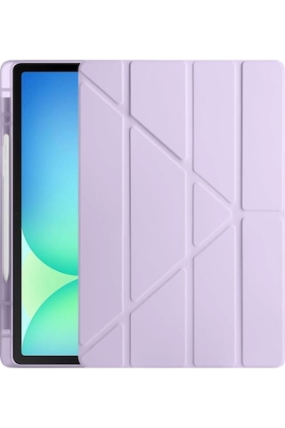 Huawei Honor Pad X9 11.5 Kılıf Kalemlikli Mars Tablet Kılıfı - Lavender Arka Kapak