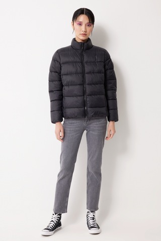 Lee Regular Fit Normal Kesim Dik Yaka Siyah Şişme Mont L222714001 Siyah