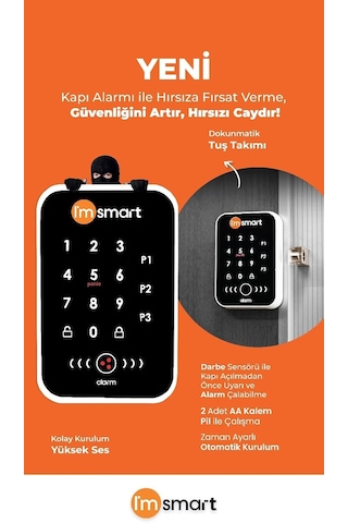 I'msmart Yeni Nesil Kapı Alarmı