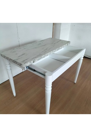 110 X 45 Katlanır Masa Mermer Desen