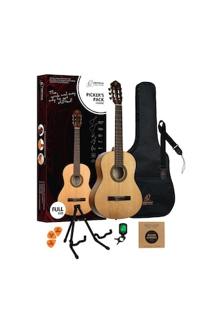 Ortega Rppc44 Picker S Pack 4/4 Klasik Gitar Seti