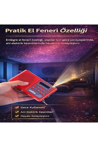 Deprem Radyosu Bluetoothlu Şarjlı Acil Durum Radyosu 18650 Pilli Fm/usb/tf Kart Destekli Taşınabilir Radyo Type-c Şarj Led Fenerli Y-096