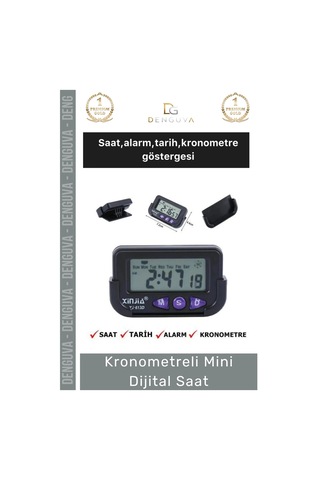 Dijitalsaat Otomobil Ev Ofis Masaüstü Alarm Tarih Portatif Hassas Kronometreli Mini Dijital Saat Çok Renkli