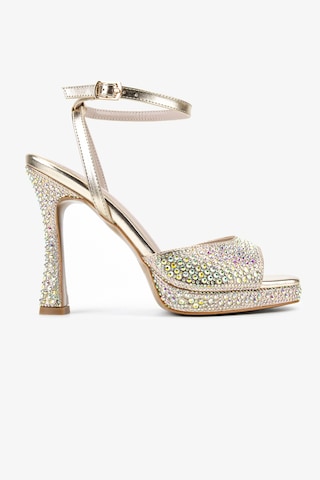 Valmenti Kadın Suni Deri Sarı Night Shoes Ayakkabı 921 655 Bn Ayk Y26 Gold Taslı Altın