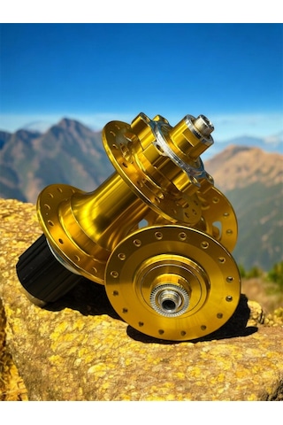 Forte Gt Xbyc 680 Bisiklet Hub Sesli Ön Arka Kaset Göbek Seti 32 Delik 6 Vida Qr Mandal Gold