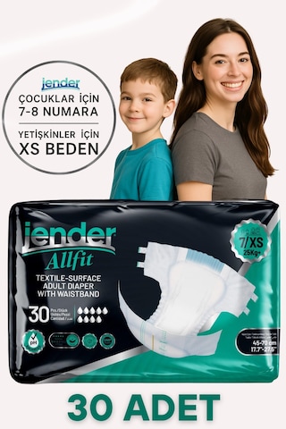 All Fit Xs Bel Bantlı Bez - Bebek Ve Yetişkinlere Özel Beden 30'lu XS