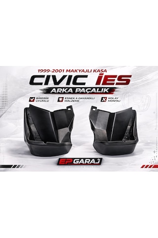 Honda Civic İes Sedan Uyumlu 1999-2001 Model Makyajlı Kasa Arka Sağ Sol Paçalık Tozluk 0