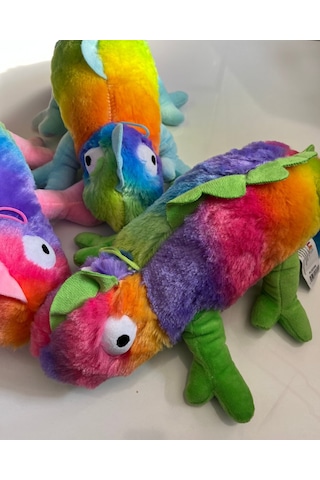 Peluş Bukalemun 40 Cm Çok Renkli
