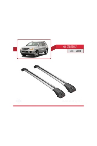 Kia Sportage 2004-2009 Arası İle Uyumlu Ace-1 Ara Atkı Tavan Barı Gri